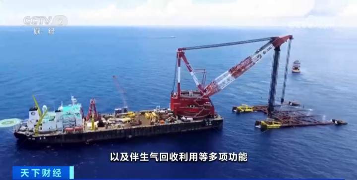 米博体育我国超15000吨海上钻采平台对接安装
