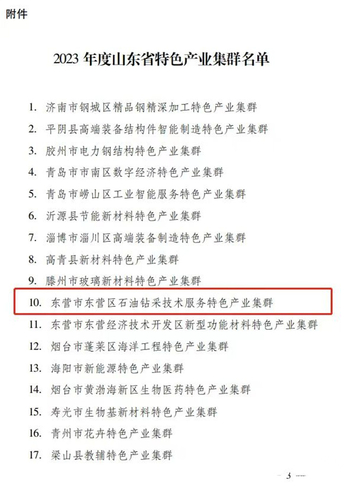 米博体育平台上榜！东营区这一产业集群获省级认定(图2)
